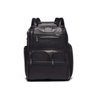 TUMI - Alpha 3 Compact Laptop Brief Pack - 15 Inch Leather Computer Backpack for Men and Women - Black