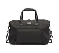 TUMI Alpha Double Expansion Travel Satchel - Business Duffel Bag for Men & Women - Weekend Travel Bag with Shoulder Strap, Black, One Size, Travel Satchel