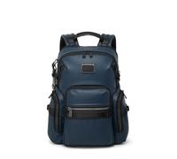 TUMI Men's Navigation Backpack, Navy Coated Canvas, One Size
