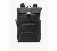 Tumi Tumi Osborn Roll Top Leather Backpack Espresso Brown Bombe