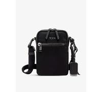 Tumi Womens Black/gunmetal Persia Double-zip Branded Nylon Crossbody Bag 19x13.25cm