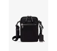 Tumi Womens Tumi Persia Double-Zip Branded Nylon Crossbody Bag Black/Gunmetal