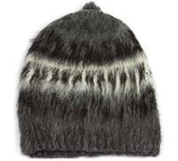 Tumia LAC Alpaca Round Adult Grey Hat, Available in a Range of natual Wool Colours - Fair Trade and Hand-Knitted in Bolivia. One Size