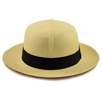 Tumia LAC - Colonial Folder Style Panama - Natural with Black Band - EU: 58cm UK: 7 1/8 US: 7 1/4