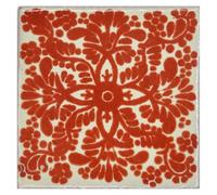 Tumia LAC Handmade Mexican Talavera Tile - Authentic Style Abri Ceramic Tiles for Crafts, Backsplashes and Home Improvement - 25 Pack