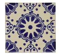 Tumia LAC Handmade Mexican Talavera Tile - Authentic Style Benedicto Ceramic Tiles for Crafts, Backsplashes and Home Improvement - Tile 10 Pack