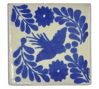 Tumia LAC Handmade Mexican Talavera Tile - Authentic Style Chica Ceramic Tiles for Crafts, Backsplashes and Home Improvement - 50 Pack