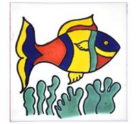 Tumia LAC Handmade Mexican Talavera Tile - Authentic Style Felix Ceramic Tiles for Crafts, Backsplashes and Home Improvement - 25 Pack