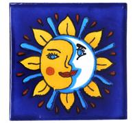 Tumia LAC Handmade Mexican Talavera Tile - Authentic Style Hernan Ceramic Tiles for Crafts, Backsplashes and Home Improvement