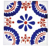 Tumia LAC Handmade Mexican Talavera Tile - Authentic Style Jose Ceramic Tiles for Crafts, Backsplashes and Home Improvement - 10 Pack