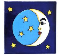 Tumia LAC Handmade Mexican Talavera Tile - Authentic Style Ramon Ceramic Tiles for Crafts, Backsplashes and Home Improvement - 10 Pack