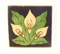 Tumia LAC Handmade Mexican Talavera Tile - Authentic Style Urbano Ceramic Tiles for Crafts, Backsplashes and Home Improvement - 10 Pack