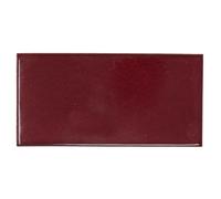 Tumia LAC Handmade Mexican Talavera Tile Brick Effect - Deep Red Authentic Style Ceramic Tiles for Crafts, Backsplashes and Home Improvement - 36 Pack