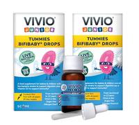 Tummies Bifibaby Drops - A Probiotic & Vitamin D3 Supplement for Babies & Children with Live Bacteria Strains to Support Gut Health and Immunity (16ml (2 Pack))