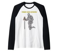 Tummy Ache Defeated Funny Knight Meme Battle Victory Sarcasm Raglan Baseball Tee