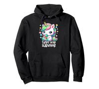 Tummy Ache Survivor Cute Unicorn My Tummy Hurts Meme Kids Pullover Hoodie