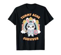 Tummy Ache Survivor Funny Cute Bunny Knight IBS & Stomach T-Shirt