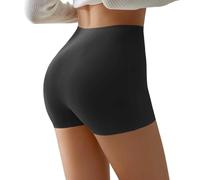 Tummy Control Body Shaper Chub Rub Shorts Extra Firm Shapewear for Women Pull in Knickers Stomach High Waisted Womens Boxer Shape Wear Suck Pants Underwear Boxers Compression Tights Seamless Black