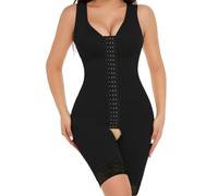 Tummy Control Booty Butt Lifter Bodysuit Body Shaper Seamless Post Op Garment Fajas Colombianas Post Surgery Women S-3XL(Color:Black,Size:M)