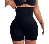 Tummy Control High Waisted Shapewear Shorts - Body Shaper Girdle for Women, Black, M-L