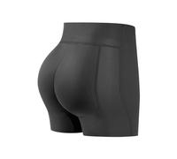 Tummy Control Knickers Cotton Full Briefs for Women Butt Lifter Padded Panty Hip Enhancer Underwear Body Shaper Boyshorts Ladies Nightwear (Black, S)