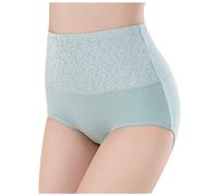 Tummy Control Knickers Womens Plus Size Clothes High Leg High Waist Knickers For Women England Knickers Women Ladies High Waisted Briefs Cotton Knicker French Underwear Women Green