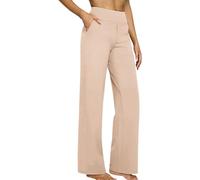 Tummy Control Trousers For Women Uk Work Womens Straight Leg Suit Trousers