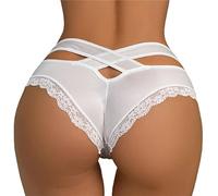 Tummy Control Underwear Ladies High Leg Knickers Crotchless Knickers for Women Sexy High Waist Underwear Women Women Seamless Underwear High Waist Pants Plus Size Full Knickers White