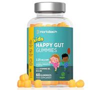 Tummy Gummies for Kids | 60 Count | Pro Bio Happy Gut Health Supplement | Natural Pineapple Flavour | Kids Complex with Vitamin C, B3 & B5 | Vegan | by Horbaach