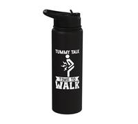 Tummy Talk, Time to Walk Tummy Ache Stainless Steel Insulated Water Bottle