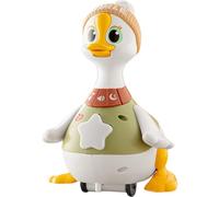 Tummy Time Duck Toy, Sturdy Anti-Wear Swinging Duck Family Toy with Musics, Preschool Educational Interactive for 0-12 Months Infants Tummy Time Toys, Large Ducks