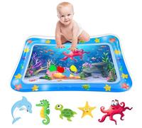 Tummy Time Mat Inflatable Water Mat Water Play Mat Sensory Toy Baby Tummy Time Mats Infant Toys for Newborn Girls Boys 0-6 Months Play Mats for Toddlers (50×69cm (Octopus))