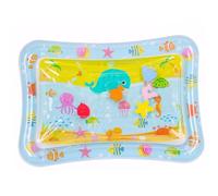 Tummy Time Water Mat, 27x20x3" Tummy Time Water Mat, Inflatable Baby Sensory Play , Leakproof Pvc Educational Activity for Infant Toddler, No Liquid Needed