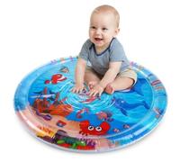 Tummy Time Water Mat - Extra Large Soft Water Mat Inflatable Water Play Pad for Babies Early Development Activity Playmat Inflatable Playmat Visual Stimulation for 3-12 Months Infants Girls & Boys