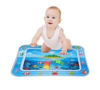 Tummy Time Water Mat - Inflatable Sensory Toy, PVC Activity Playmat, Sea Ocaen Creatures Design | Newborns Brain Development Fun Tummytime Motor Skills Stimulation Portable Nursery