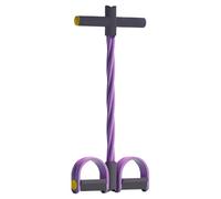 Tummy Trimmer Exerciser - Pedal Puller Resistance Rope, Elastic 4-Tube Sit-Up Trainer, Full-Body Tension Exercise Equipment, Yoga Stretch Band for Core Strength, Slimming, Fitness, Home Gym, and