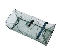 Tumnea Fishing Bait Trap Foldable, Portable Nylon Fish/Eel/Crab Trap, Zippered Fishing Net, 54 * 25 * 25 cm, Fishing Sport Type