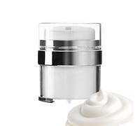 Tumotsit Cosmetic Cream Jar, Shatterproof Cream Jar, Vacuum Bottle Dispenser, Airless Pump Jars, Refillable Portable Travel Cosmetic Container for Lotion Foundation