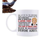 Tumotsit Funny Triumph Mug | Funny Ceramic Tea, Coffee 350ml, Great Mom, I Love You, You're a Great Dad, Republican, Mother's Day, Birthday, Gifts for Parents