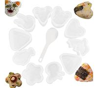 Tumotsit Rice Mold | Rice Ball Mold - Sushi Press Maker, Sushi Making Kit, Rice Decoration Mould, Rice Ball Making, Press Mould, Onigiri Press Set, Kitchen Utensil for Lunch