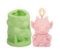 Tumotsit Silicone for Zodiac Candles, Silicone Molds for Chinese Zodiac Candles, Cute Ornament Candle Molds Resin for Plaster, Chocolate, Resin, Handmade Soap