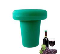 Tumotsit Silicone Wine Stopper, Glass Wine Stopper, Withstands Temperatures from +240°C to -40°C. Reusable Glass Wine Cork for Leak-Proof Food Grade