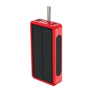 Tumotsit Solar Power Bank 500000mah, Waterproof Power Bank Fast Charging Portable Charger With LED Flashlights, Drop-resistant Wireless Power Bank Portable Powerbank For Indoor Outdoor