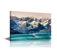 TUMOVO Blue Whale Wall Art Decor Pictures for Living Room Cetacean Wall Art Prints on Canvas Seascape Painting Modern Artwork Wall Decor for Bedroom Office Bathroom Decor Ready to Hang 24x16in