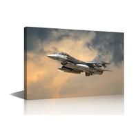 TUMOVO Multi-panels Canvas Paintings U.S Air Force Picture Artwork Military Plane Wall Art Abstract Contemporary Home Decor Wall Art Modern Artwork Ready to Hang for Living Room Office 36x24in