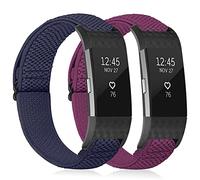 TumpCez Elastic Strap Only Compatible with Fitbit Charge 2 Strap，Adjustable Stretchy Nylon Sports Replacement Band for Men Women