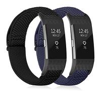 TumpCez Elastic Strap Only Compatible with Fitbit Charge 2 Strap，Adjustable Stretchy Nylon Sports Replacement Band for Men Women