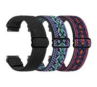 TumpCez Elastic Watch Straps, 16 mm, 18 mm, 19 mm, 20 mm, 22 mm, Quick Release Nylon Strap, Adjustable, Breathable Sports Bands, Replacement Strap for Men and Women