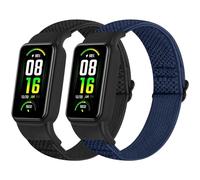 TumpCez Solo Loop Elastic Nylon Bands Only Compatible with Amazfit Band 7, Soft Adjustable Stretchy Sport Replacement Strap for Men Women