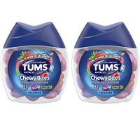 TUMS Chewy Bites Assorted Berries, 32 Chewable Tablets Per Bottle (2 Pack)